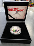 NEW ZEALAND 1 DOLLAR TOKYO 2020 OLYMPIC GAME 1OZ SILVER PROOF COIN