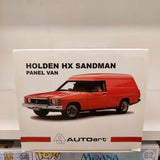 Auto Art Red Holden HX Sandman Panel Van Model Car