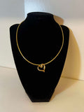 18ct Gold necklace and Diamond heart pendant