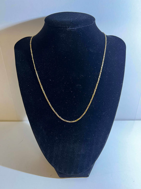 9ct Yellow Gold Figaro 45cm