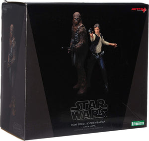 Kotobukiya Star Wars Han Solo and Chewbacca Artfx+ Statue