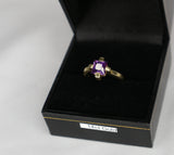 14ct Gold Amethyst Ladies Ring.