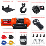 X-BULL Electric Winch 12v Synthetic Rope 4500LBS Wireless Remote ATV UTV 2041KG - FREE POSTAGE