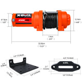 X-BULL Electric Winch 12v Synthetic Rope 4500LBS Wireless Remote ATV UTV 2041KG - FREE POSTAGE