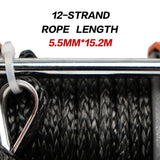 X-BULL Electric Winch 12v Synthetic Rope 4500LBS Wireless Remote ATV UTV 2041KG - FREE POSTAGE